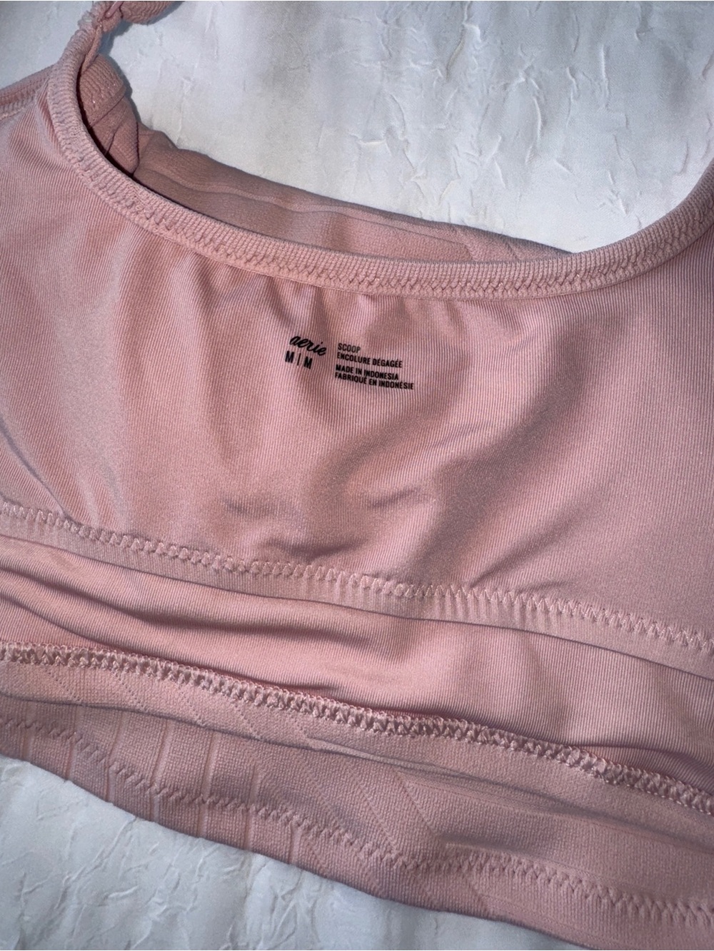 Aerie XO Ribbed Bikini Top with Plunge Neckline - Picture 5 of 7
